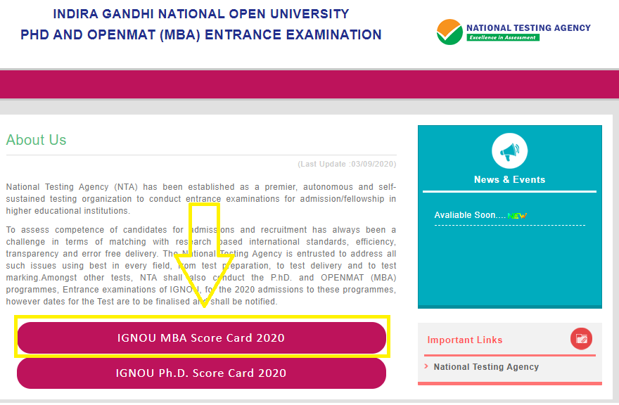 Ignou Openmat Xlvii Result 2020 Ignou News