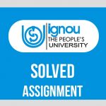 IGNOU solved assignment