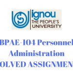 IGNOU B.A Psychology Solved Assignment