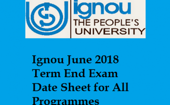 Registration for the IGNOU for July 2018 session