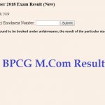 Check BPCG M.Com Result 2019