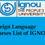 Foreign Language Courses List of IGNOU