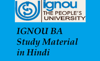 IGNOU BA Study Material in Hindi