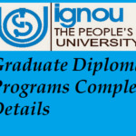 IGNOU Post Graduate Diploma Programs Complete Details