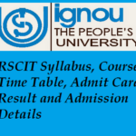 RSCIT Syllabus, Course, Time Table, Admit Card, Result and Admission Details