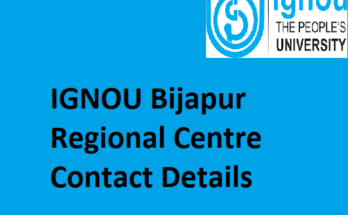 IGNOU Bijapur Regional Centre Contact Details