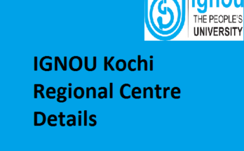 IGNOU Kochi Regional Centre Details