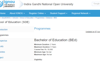 Result of B.Ed entrance