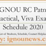 IGNOU-rc-patna-practical-schedule