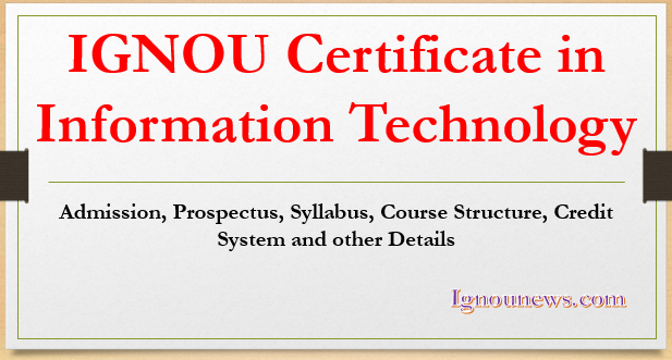 Ignou Certificate In Information Technology 