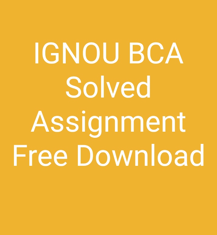 ignou bca assignment questions